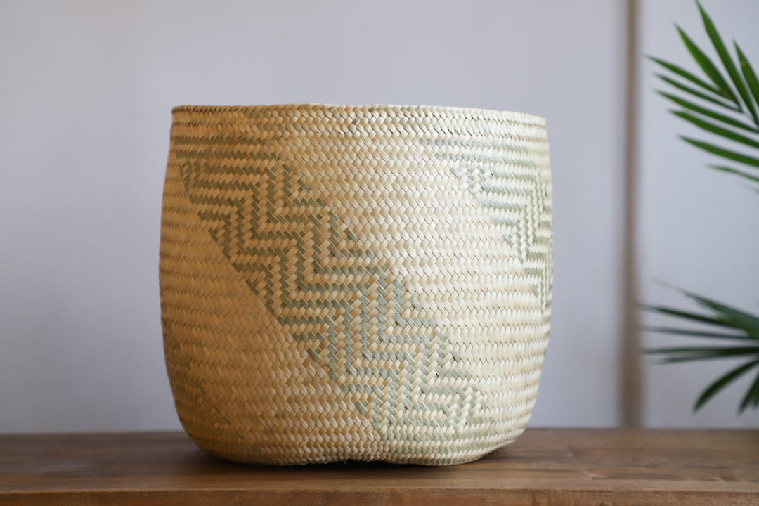 woven planter basket A woven planter pot